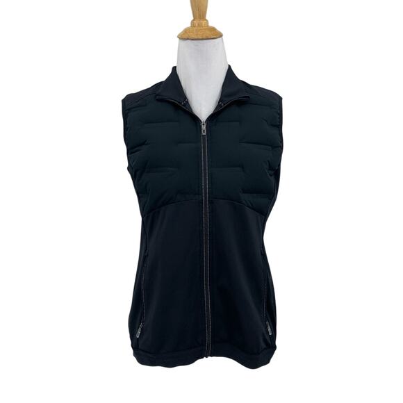 Korsa Roadrunner Vest Womens S Small Black Down Feather Filled Full Zip Jacket - Picture 1 of 14